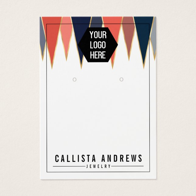 Tarjeta de visualización de ganancia del logotipo  (Frente)