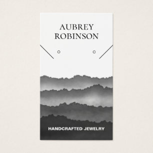 Tarjeta de visualización de grises de las montañas