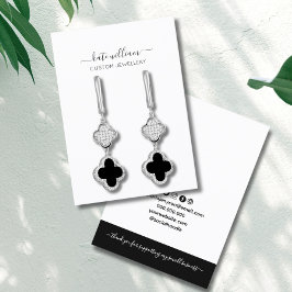 Tarjeta de visualización de ingresos blancos negro