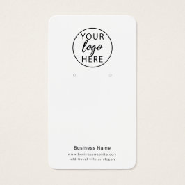 Tarjeta de visualización de ingresos con logotipo 