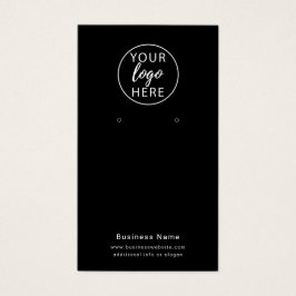 Tarjeta de visualización de ingresos con logotipo 