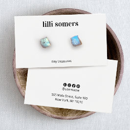 Tarjeta de visualización de ingresos de color blan