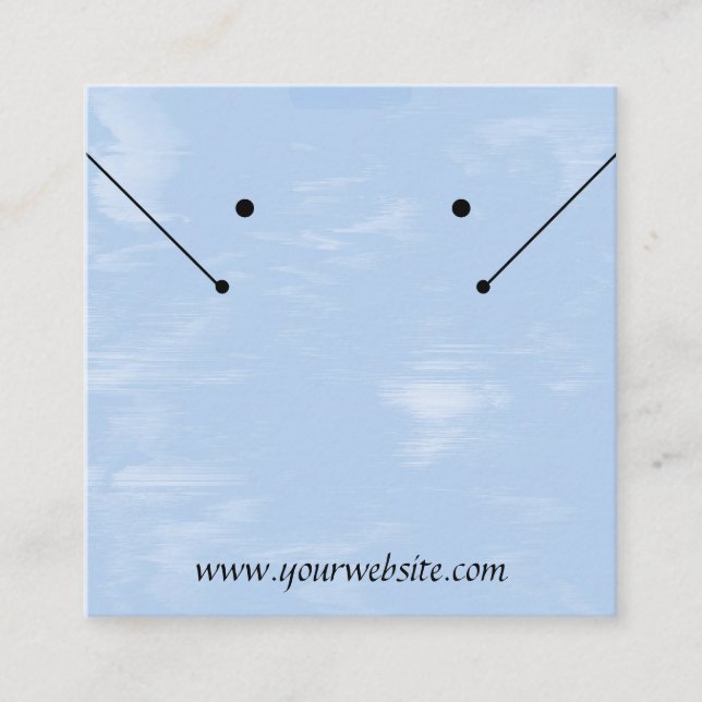 Tarjeta de visualización de joyas Cirrus Clouds (Anverso)