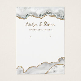 Tarjeta de visualización de joyas de águila blanca