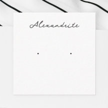 Tarjeta de visualización de joyas de Alexandrite E