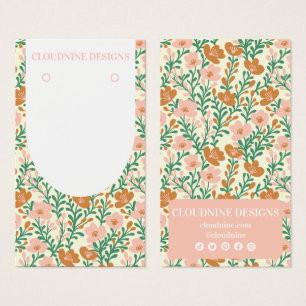 Tarjeta de visualización de joyas de arco floral r