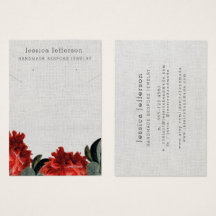 Tarjeta de visualización de joyas de canto de flor