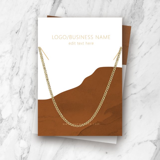 Tarjeta de visualización de joyas de collar (Subido por el creador)