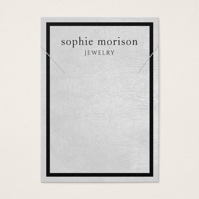 Tarjeta de visualización de joyas de collar ・ Cuer (Frente)