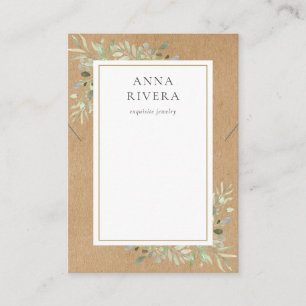 Tarjeta de visualización de joyas de collar de col