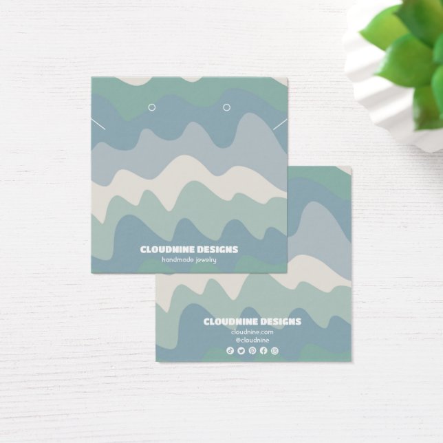 Tarjeta de visualización de joyas de collar de col (Escritorio)