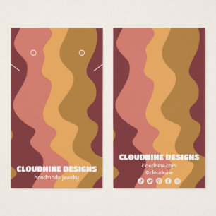 Tarjeta de visualización de joyas de collar de col