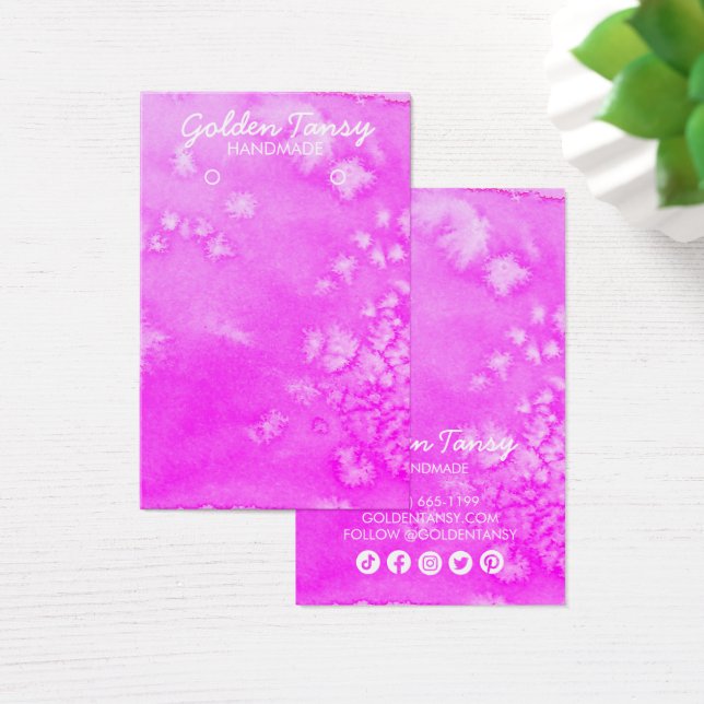 Tarjeta de visualización de joyas de collar de col (Escritorio)