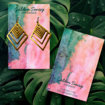 Tarjeta de visualización de joyas de collar de col