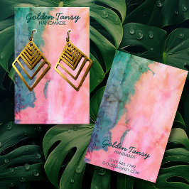 Tarjeta de visualización de joyas de collar de col