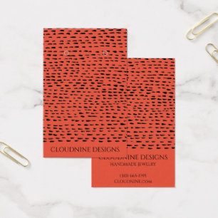 Tarjeta de visualización de joyas de collar de con