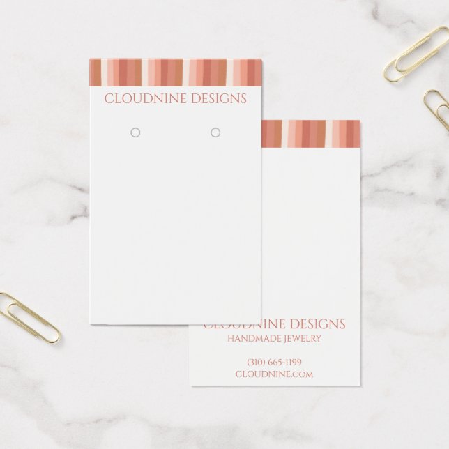 Tarjeta de visualización de joyas de collar de con (Oficina)