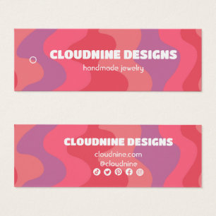 Tarjeta de visualización de joyas de collar de eti