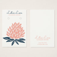 Tarjeta de visualización de joyas de collar de flo