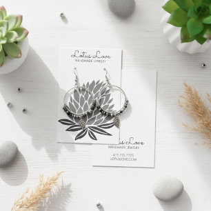 Tarjeta de visualización de joyas de collar de flo