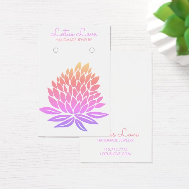 Tarjeta de visualización de joyas de collar de flo (Escritorio)