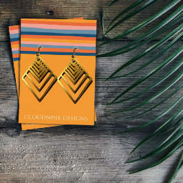 Tarjeta de visualización de joyas de collar de lin