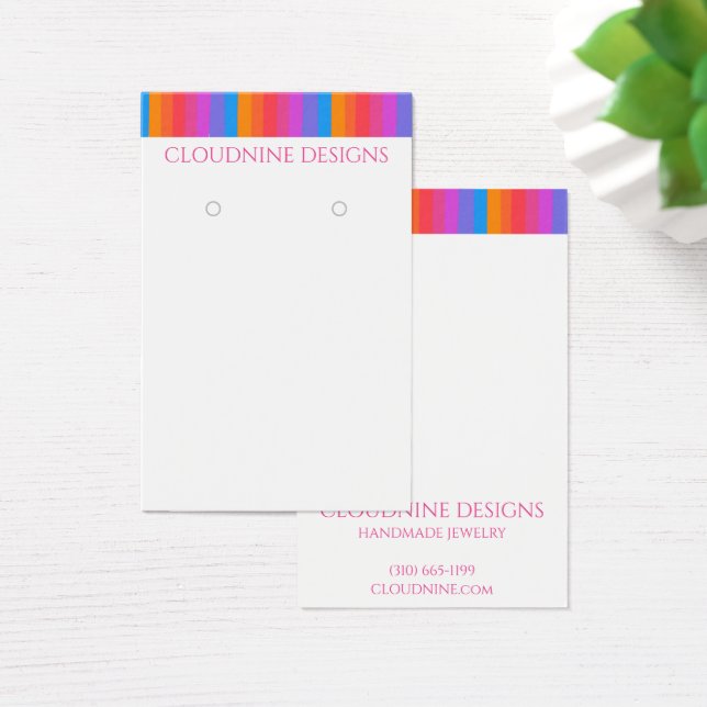 Tarjeta de visualización de joyas de collar de lin (Escritorio)