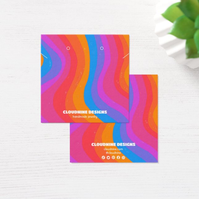 Tarjeta de visualización de joyas de collar de ond (Escritorio)