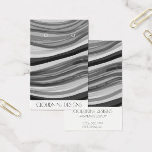 Tarjeta de visualización de joyas de collar de ond
