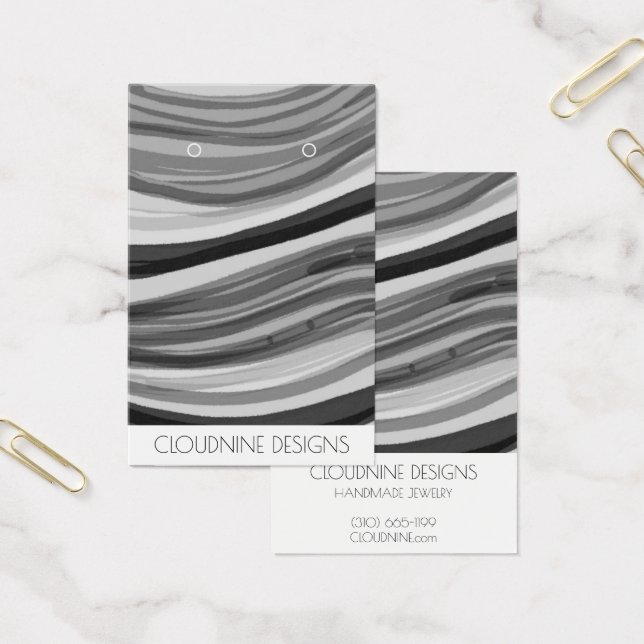 Tarjeta de visualización de joyas de collar de ond (Oficina)