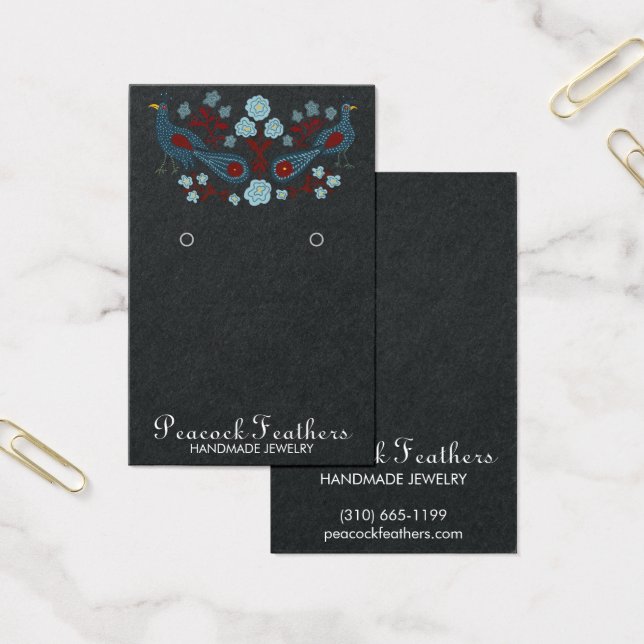 Tarjeta de visualización de joyas de collar de ore (Oficina)