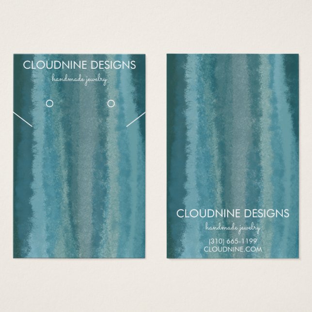 Tarjeta de visualización de joyas de collar de zan (Anverso y reverso)