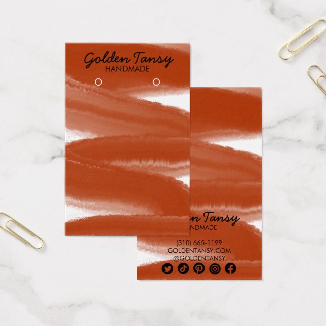 Tarjeta de visualización de joyas de collar de zan (Oficina)