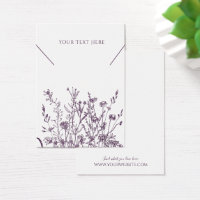 Tarjeta de visualización de joyas de collar ・ Flor