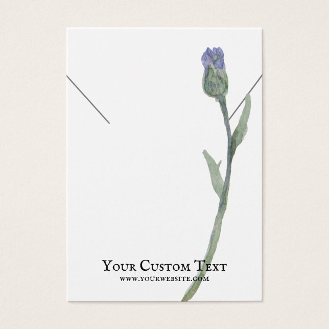 Tarjeta de visualización de joyas de collar ・ Flor (Frente)