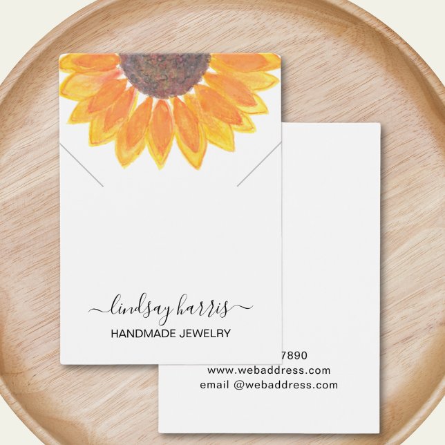 Tarjeta de visualización de joyas de collar floral (Subido por el creador)