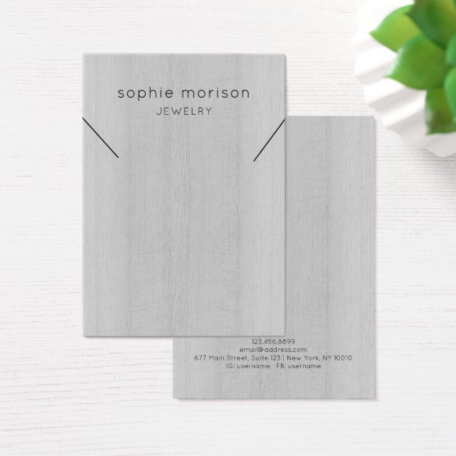 Tarjeta de visualización de joyas de collar ・ Made (Escritorio)