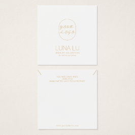 Tarjeta de visualización de joyas de collar minima