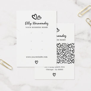 Tarjeta de visualización de joyas de collar para e