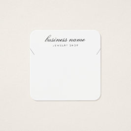 Tarjeta de visualización de joyas de collar simple