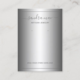 Tarjeta de visualización de joyas de color blanco 