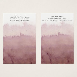 Tarjeta de visualización de joyas de color de agua