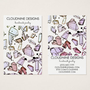 Tarjeta de visualización de joyas de color de agua