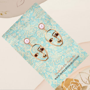 Tarjeta de visualización de joyas de conejo ・ Dama