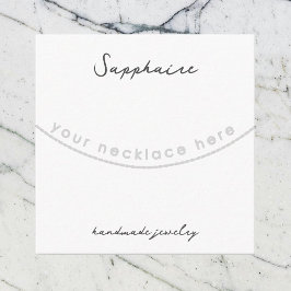 Tarjeta de visualización de joyas de cuello de zaf