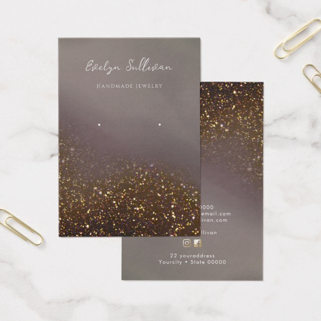 Tarjeta de visualización de joyas de diseño de pur (Oficina)