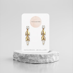 Tarjeta de visualización de joyas de diseño manual