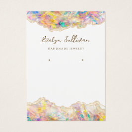 Tarjeta de visualización de joyas de diseño óptico