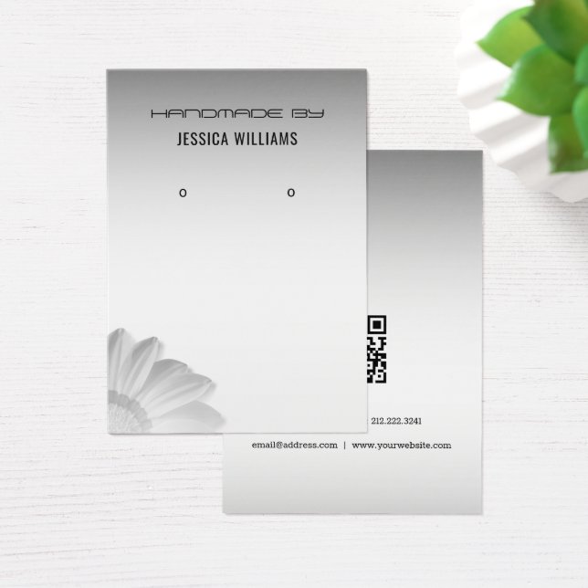 Tarjeta de visualización de joyas de fondo gris bo (Escritorio)