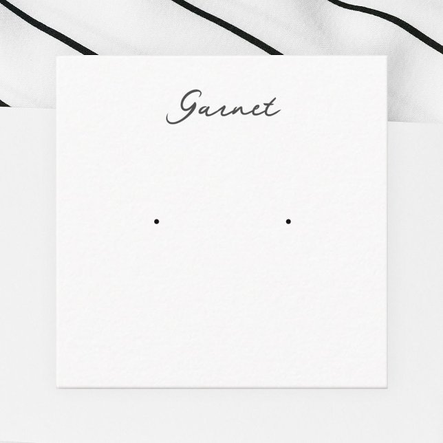 Tarjeta de visualización de joyas de Garnet Earrin (Subido por el creador)